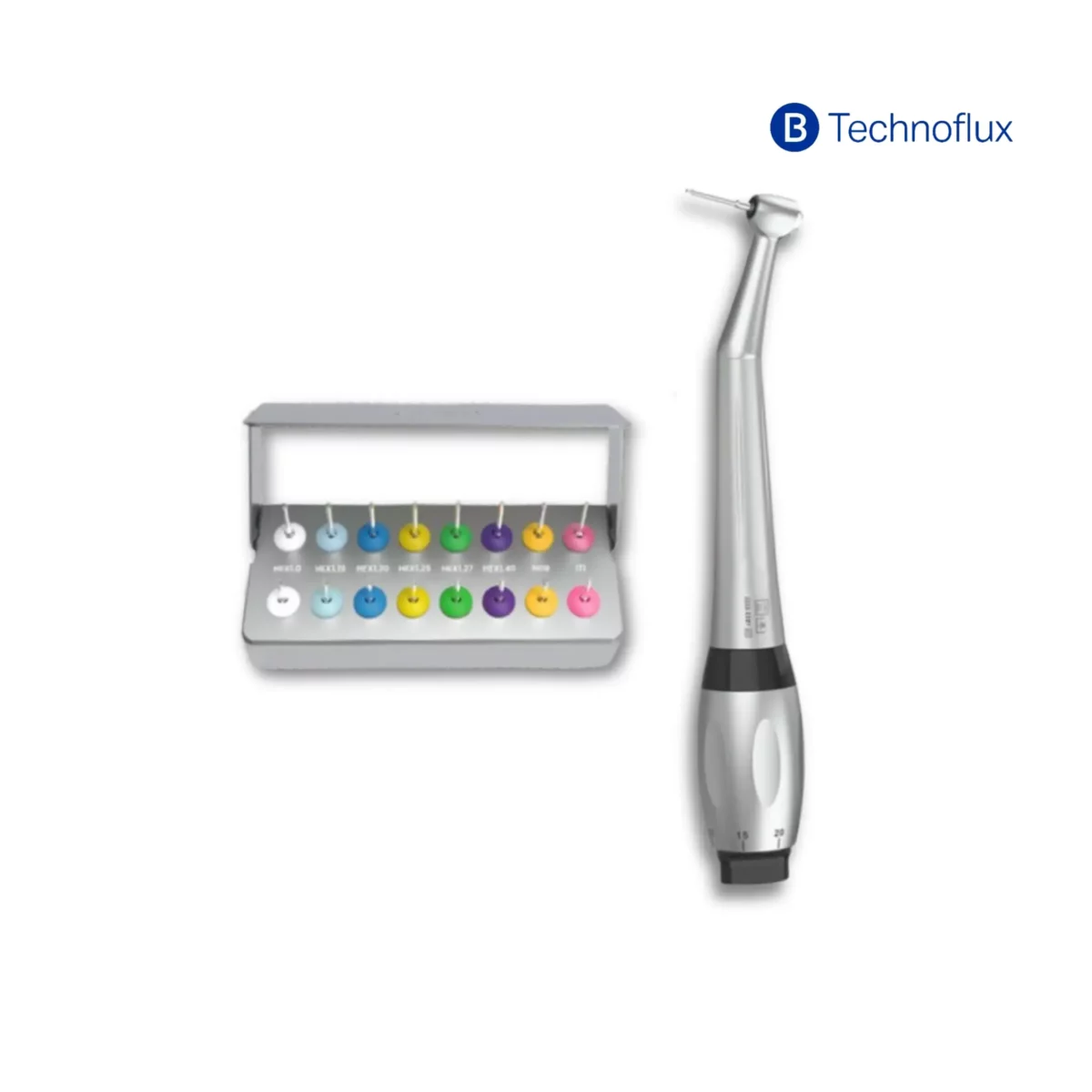 Contra Ángulo Dinamométrico Technoflux con Kit llaves - Tu Depo Dental