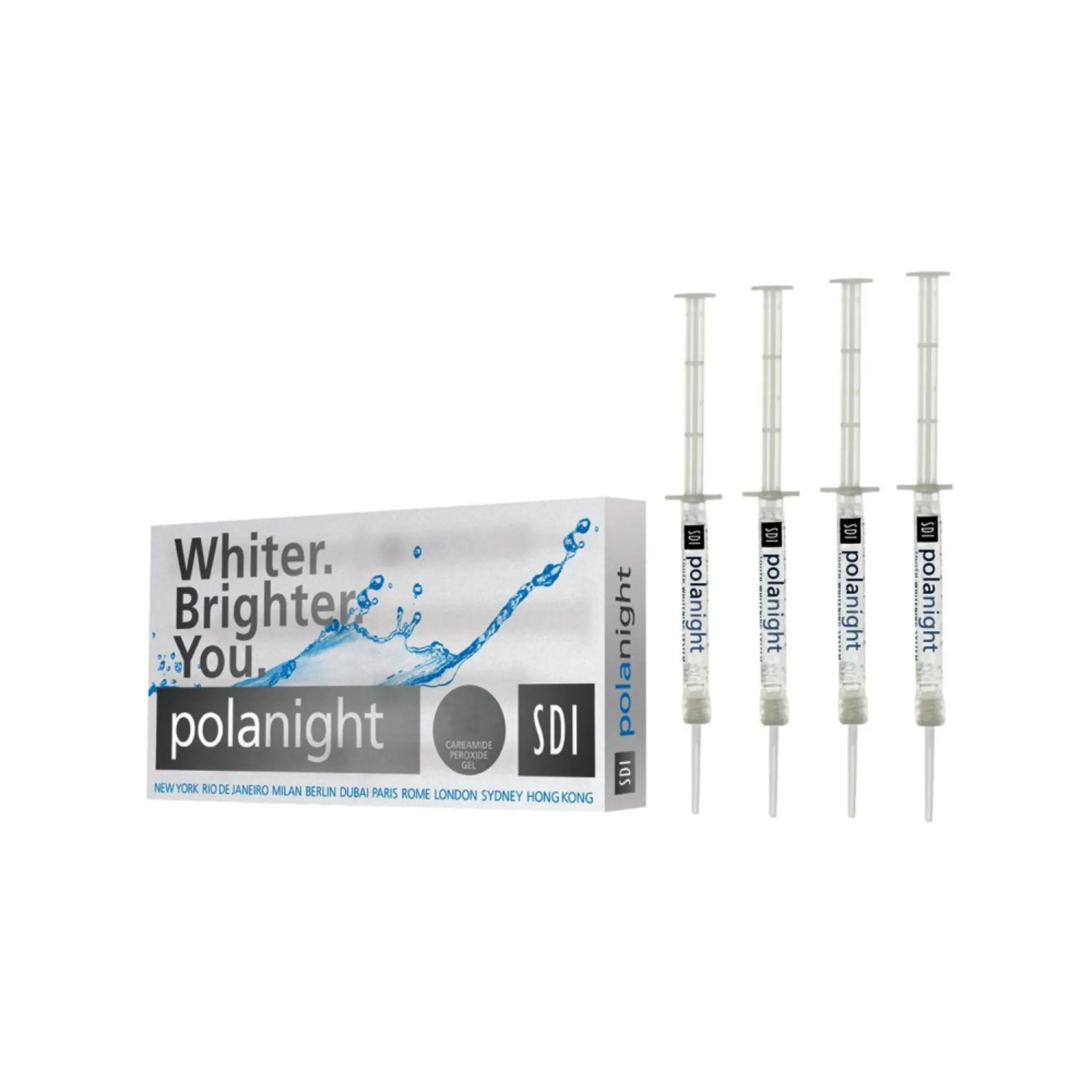 Pola Night 16% Kit Inicial Blanqueador (4 Jeringas x 1.3g) Pola-Night-16-Kit-Inicial-Blanqueador-4-Jeringas-x-1.3g.